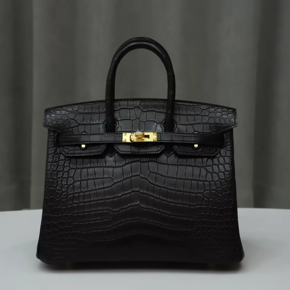 ck89 nior Matt Crocodylus porosus Birkin 25 GHW