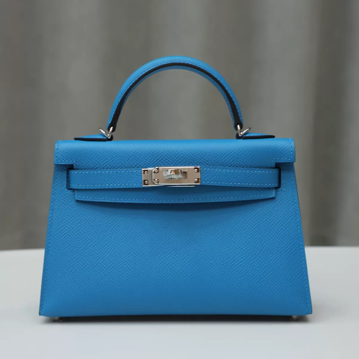 0F Blue Frida epsom kelly mini with phw