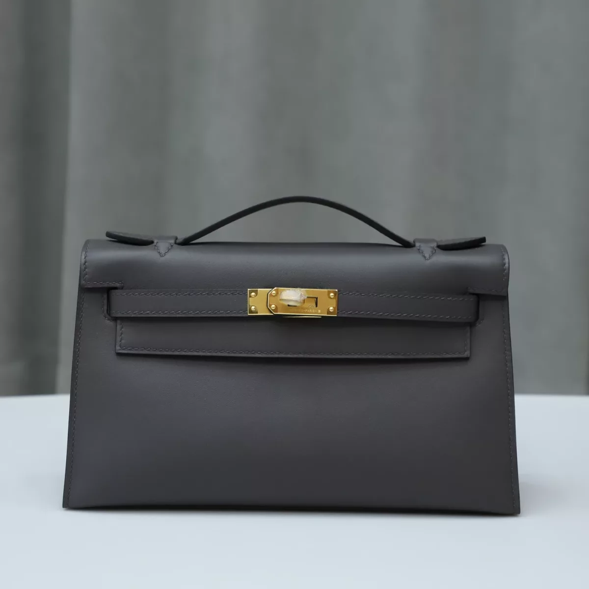 88 Graphite swift kelly pochette with Ghw