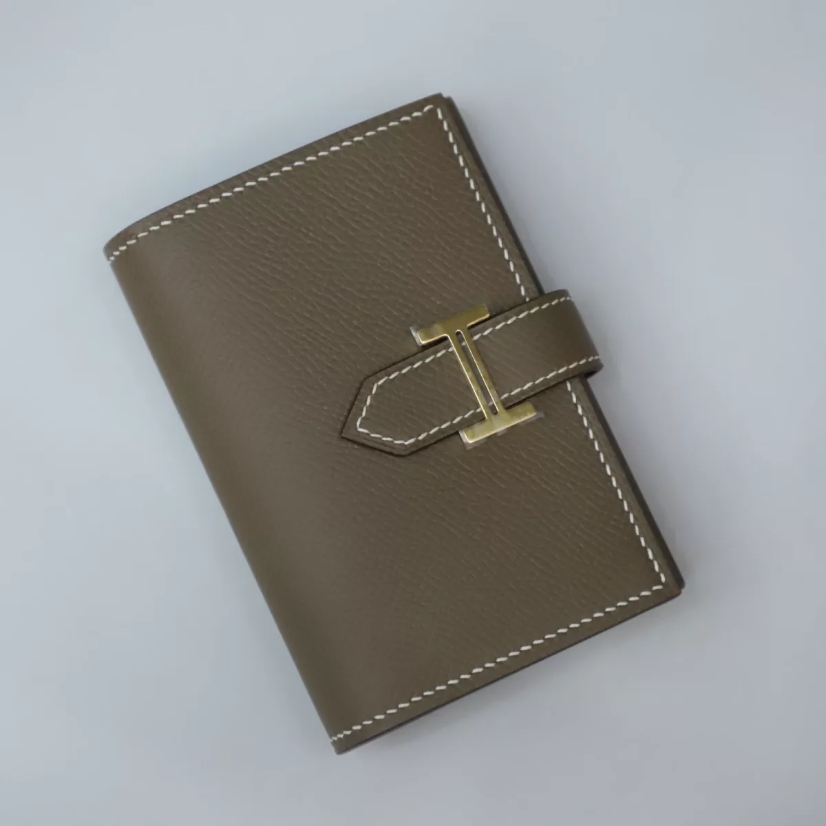 CK18 Etoupe Bearn mini wallet Epsom GHW