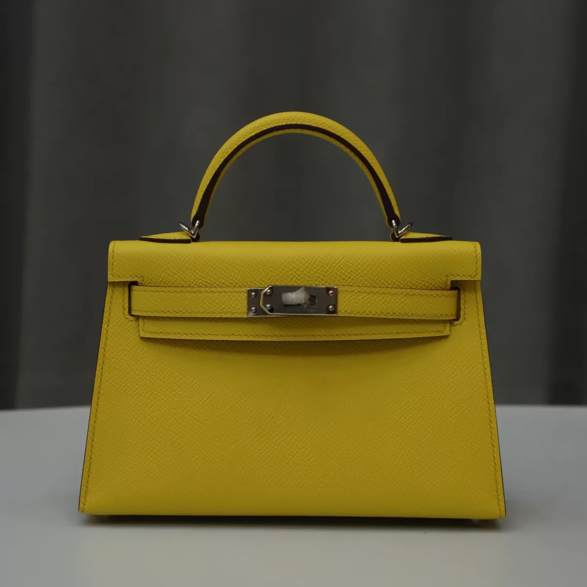 9O Jaune De NapIes epsom mini kelly II with PHW