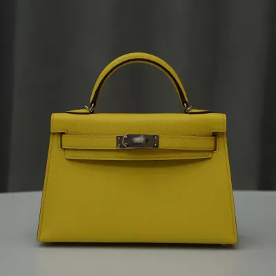 9O Jaune De NapIes epsom mini kelly II with PHW