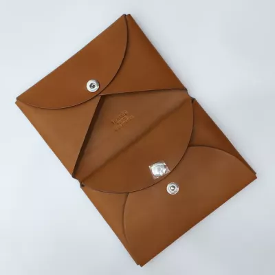 c37 gold barenia Calvi Duo card holder  With Phw