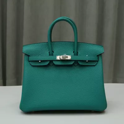 7F BIeu Paon &amp; X9 mauve syIvestre interior Togo Birkin25 with PHW