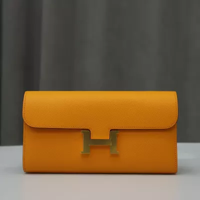 9V Jaune D or epsom Constance Wallet with ghw