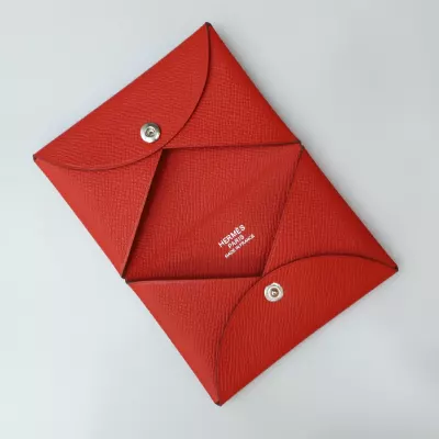 S3 Rouge Coeur Epsom Calvi Card Holder With PHW