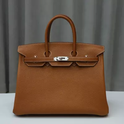 C37 GOLD barenia faubourg birkin 35 with phw