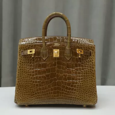 ck31 MieI shiny alligator crocodile birkin 25 with GHW