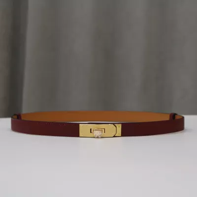 Kelly 18 Belt HRouge Epsom GHW