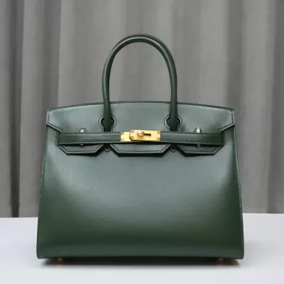 67 Vert Fonce box sellier Birkin 30 with ghw