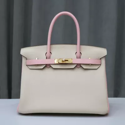C10 Craie &amp; 3Q Rose sakura Togo birkin30 with GHW