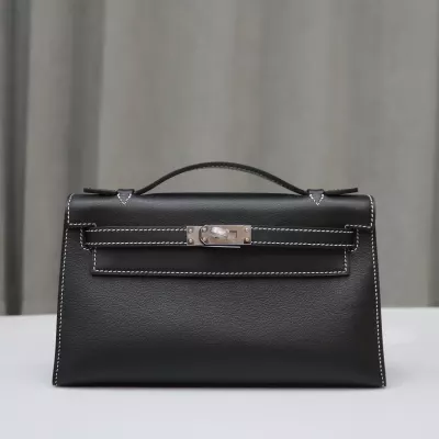 CK89 Nior &amp; c80 gris pearl Swift Kelly Pochette With Phw