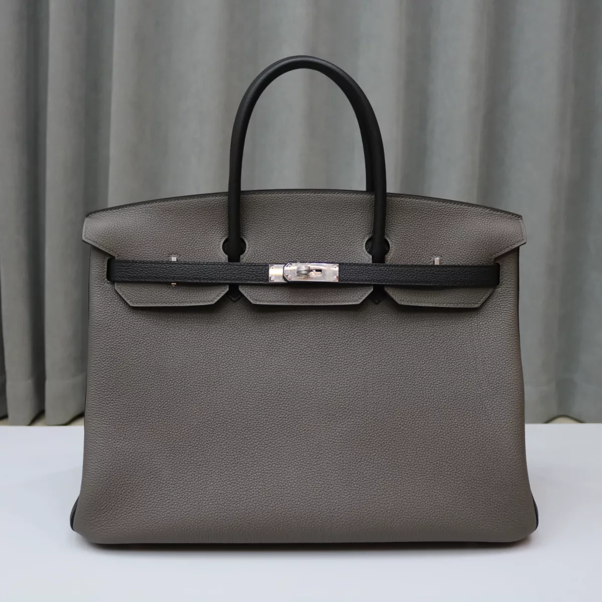 8F Etain and Nior togo birkin 40 bi-color with phw