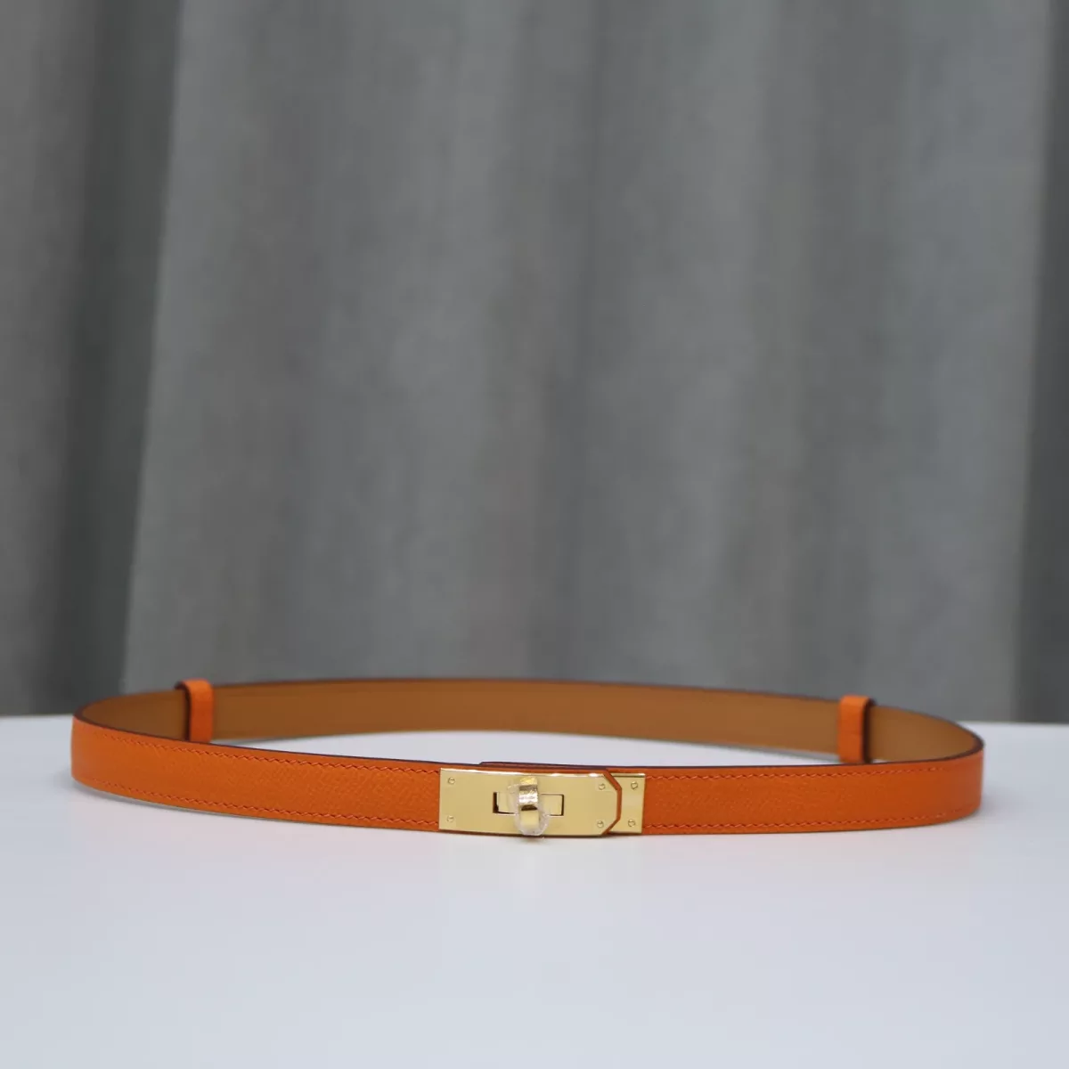 Kelly 18 Belt Orange Epsom GHW