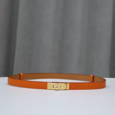 Kelly 18 Belt Orange Epsom GHW