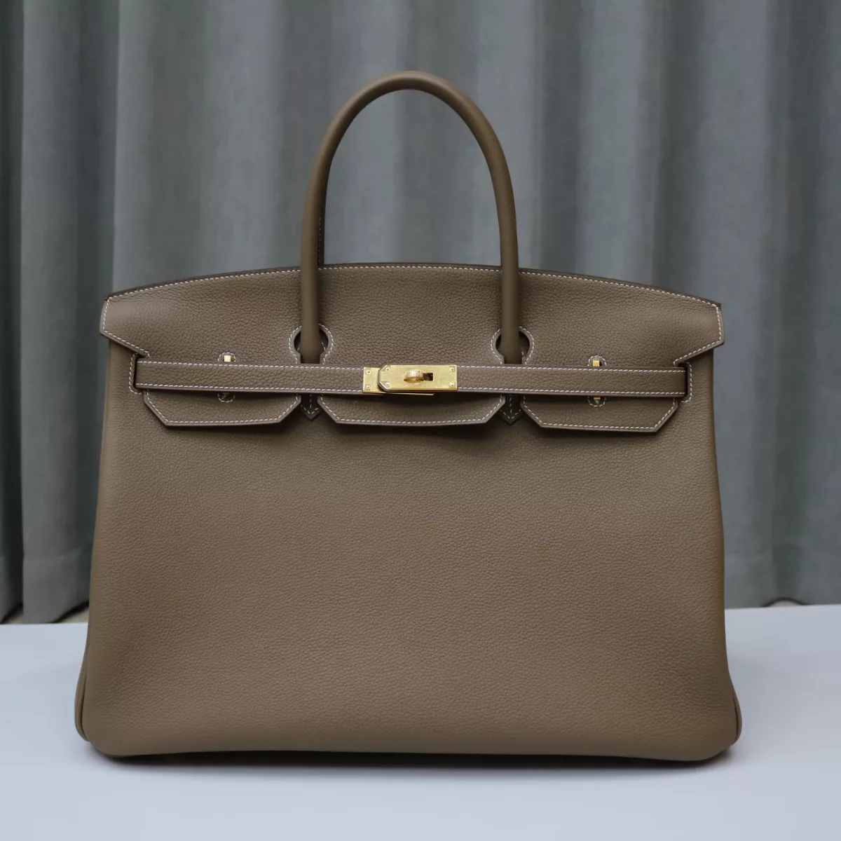 CK18 etoupe Togo Birkin 40 with GHW