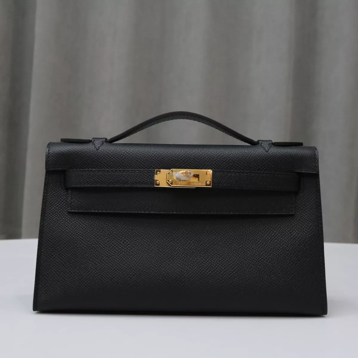 CK89 Nior Epsom Kelly Pochette With GHW