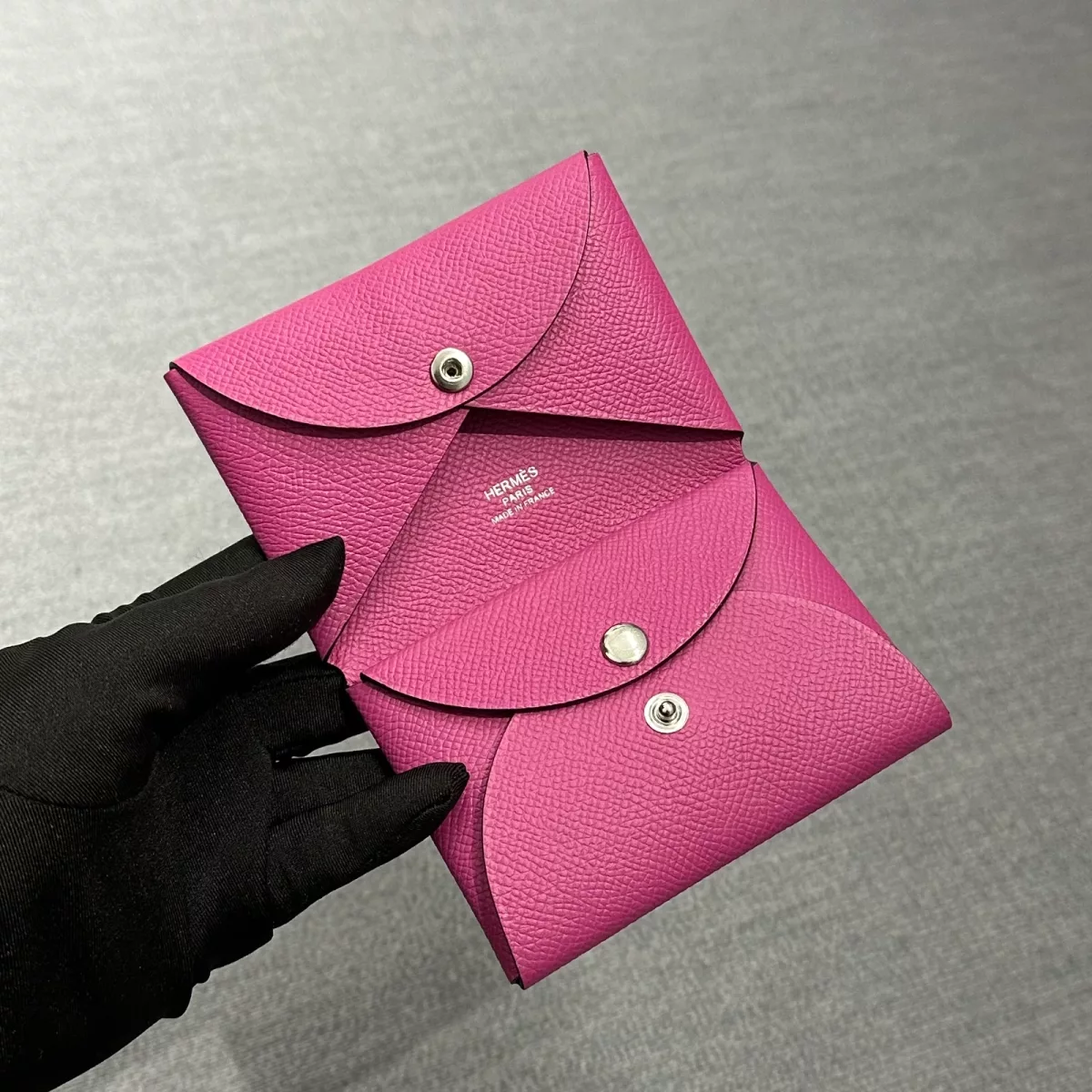 9i magnolia Calvi Duo card holder Epsom With Phw