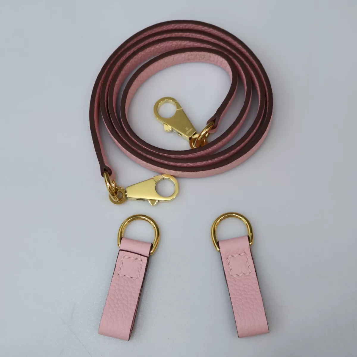 M7 Rose Darling togo strap hooks ghw for birkin 25/birkin