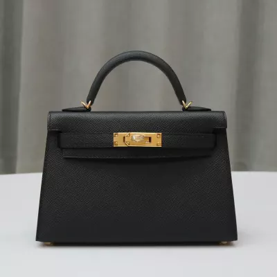CK89 Nior/Black epsom kelly mini II with GHW