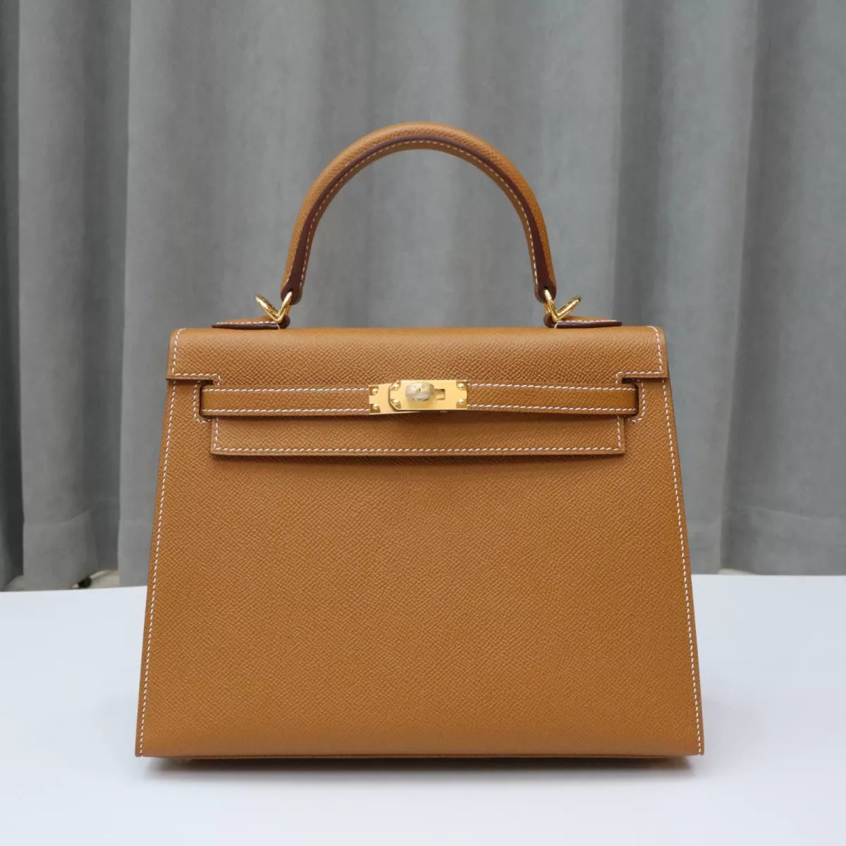 Gold epsom and Blue brume interior kelly 25 with ghw