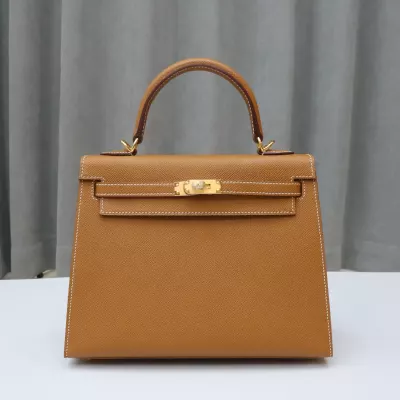 Gold epsom and Blue brume interior kelly 25 with ghw