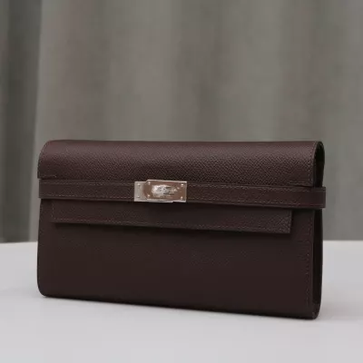 0G rouge sellier Epsom Kelly Wallet With Phw