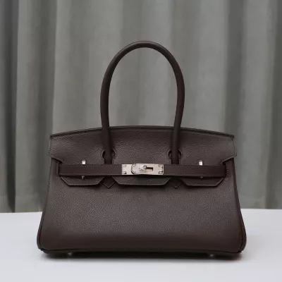 Hermes Shoulder Birkin Light 29 in rouge sellier evercolor with phw