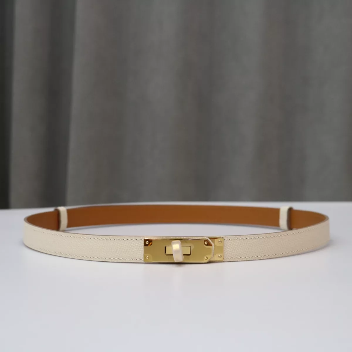 Kelly 18 Belt Craie Epsom GHW