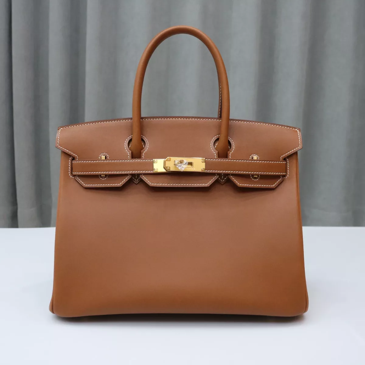 C37 Gold Barenia birkin 30 with GHW