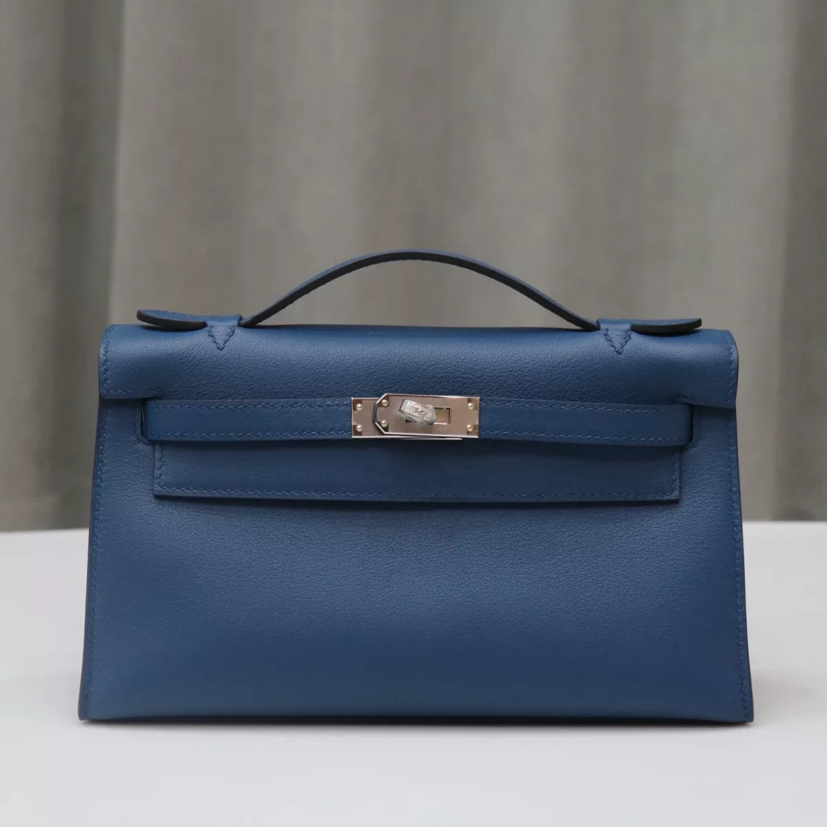 S4 Blue deep swift kelly pochette with phw
