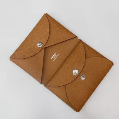 c37 gold epsom Calvi Duo card holder With Phw