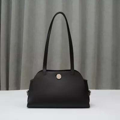 Hermes Tablier Sellier bag in Hunter cowhide, Swift calfskin and Militaire canvas, Noir, Palladium