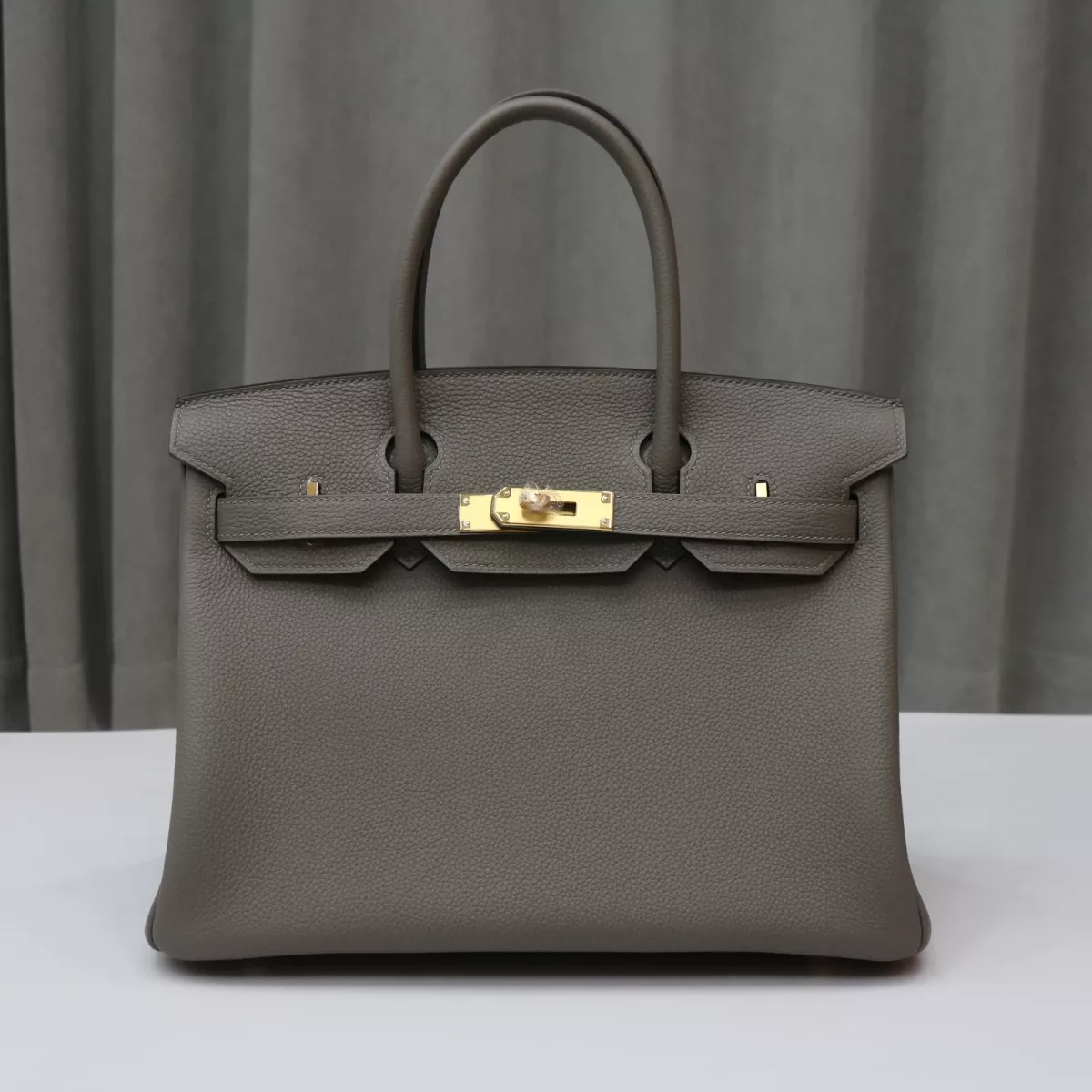 0L Gris Meyer togo birkin 30 with GHW