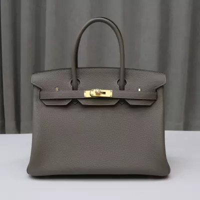 0L Gris Meyer togo birkin 30 with GHW