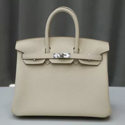 C10 Craie togo birkin 25 with PHW