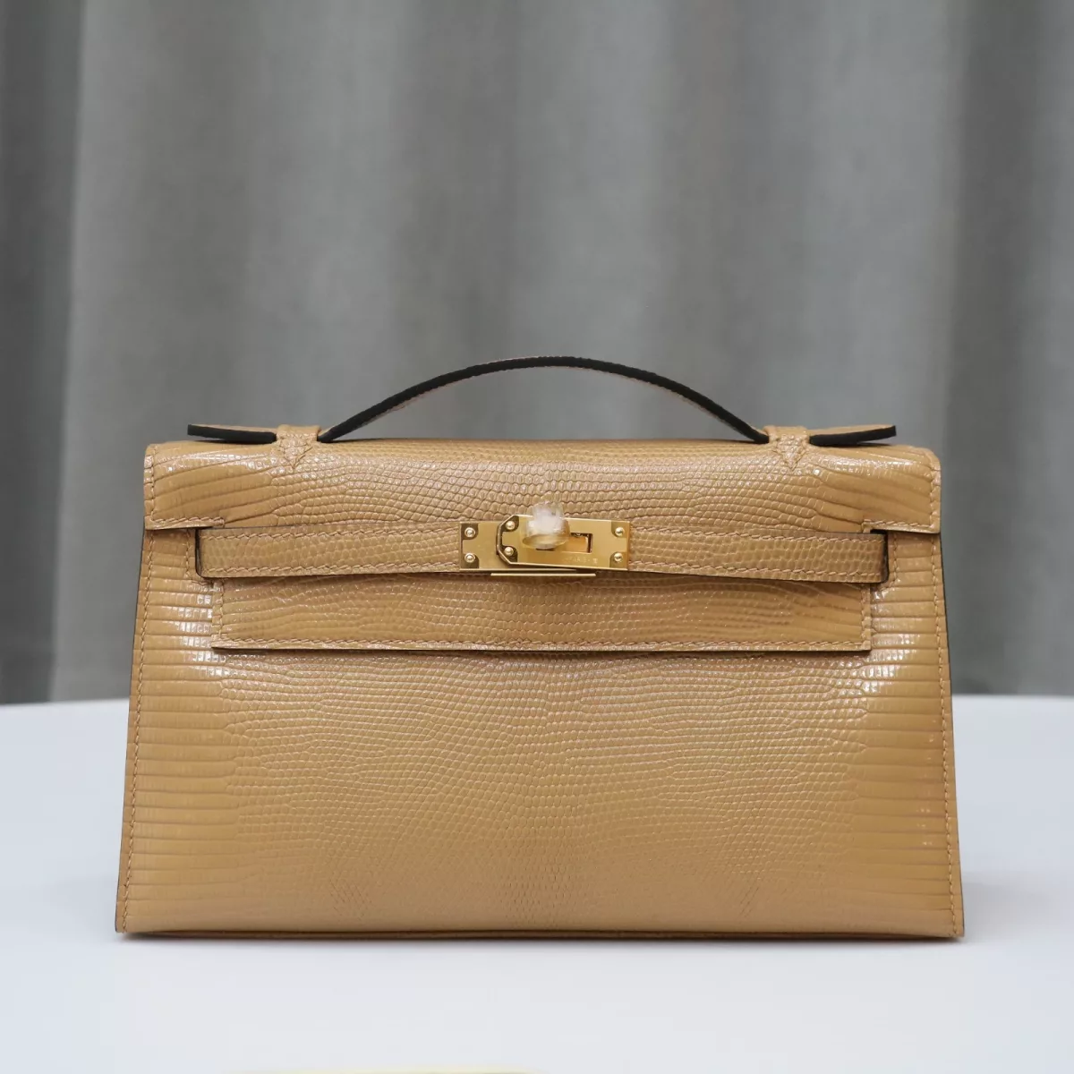 0M Chai Lizard Kelly Pochette With GHW
