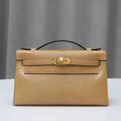 0M Chai Lizard Kelly Pochette With GHW