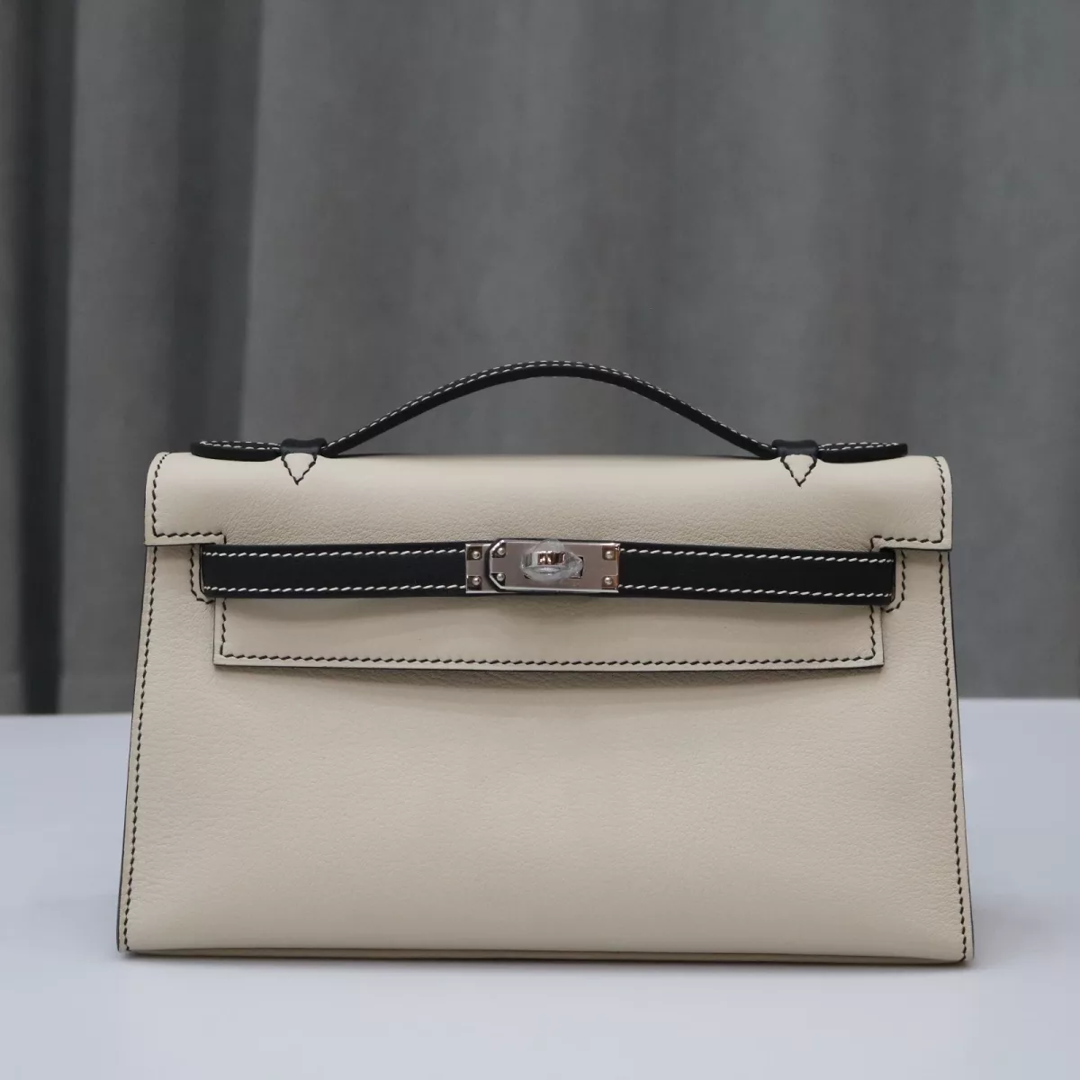 8L Beton & CK89 Nior Swift Kelly Pochette With PHW