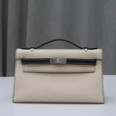 8L Beton &amp; CK89 Nior Swift Kelly Pochette With PHW
