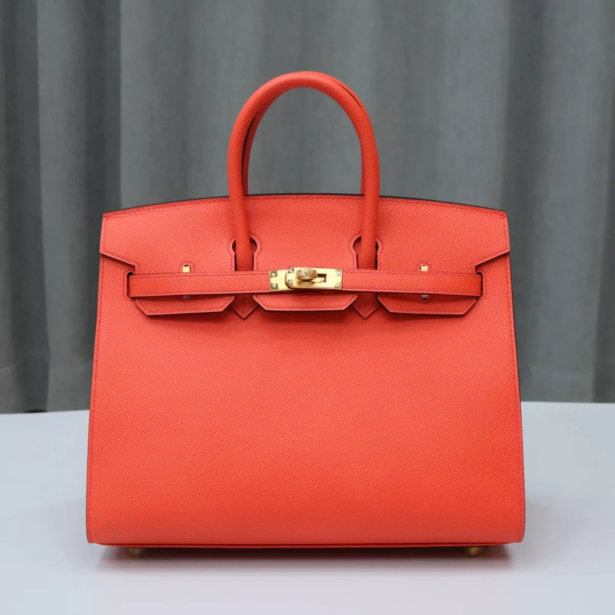 0E rose texas epsom birkin 25 sellier with ghw