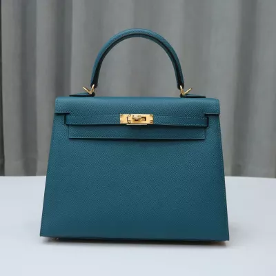 Vert Bosphore epsom and Rose Lipstick interior kelly 25 with ghw, HSS