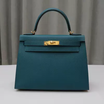 Vert Bosphore epsom and Rose Lipstick interior kelly 28 with ghw, HSS