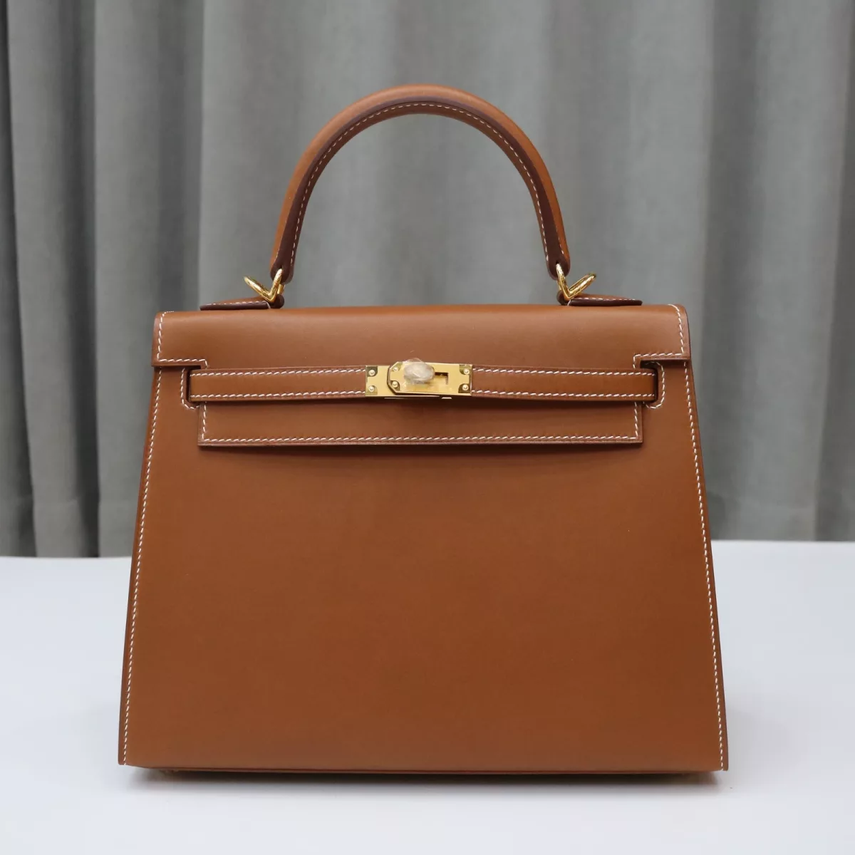 C37 GOLD barenia kelly 25 sellier with ghw