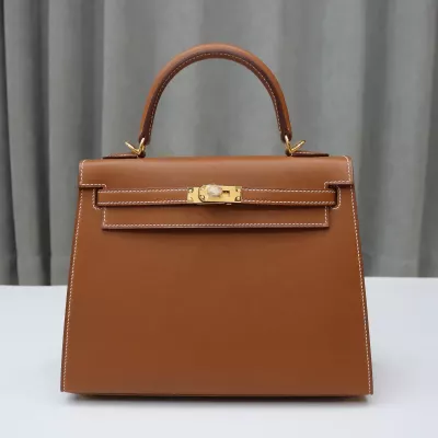 C37 GOLD barenia kelly 25 sellier with ghw