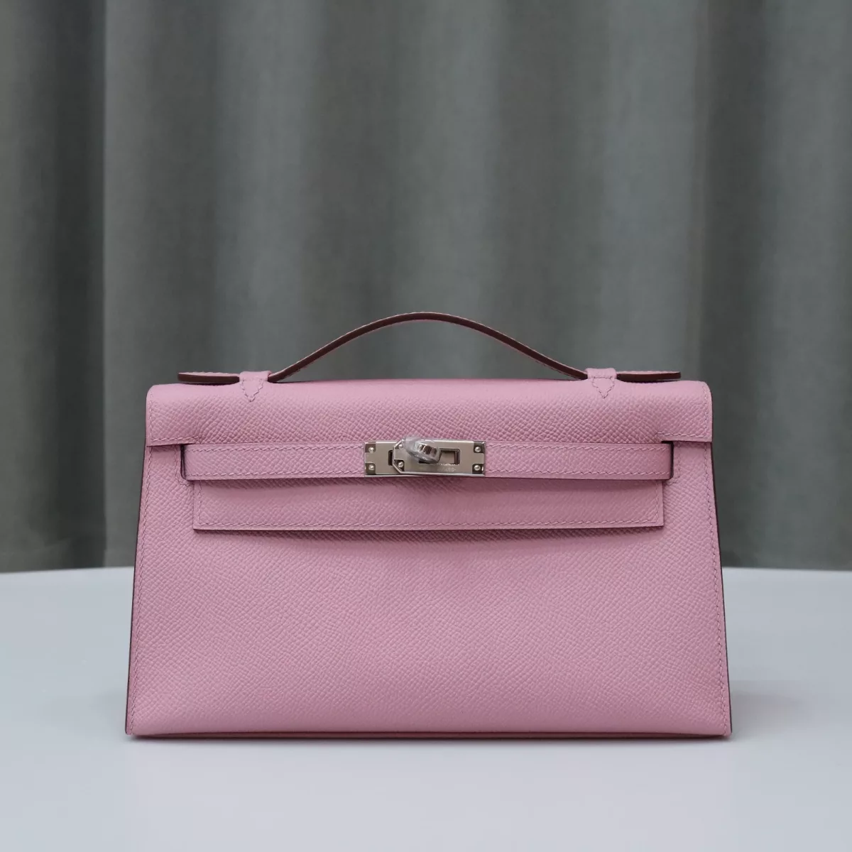 X9 mauve syIvestre Epsom kelly pochette with phw