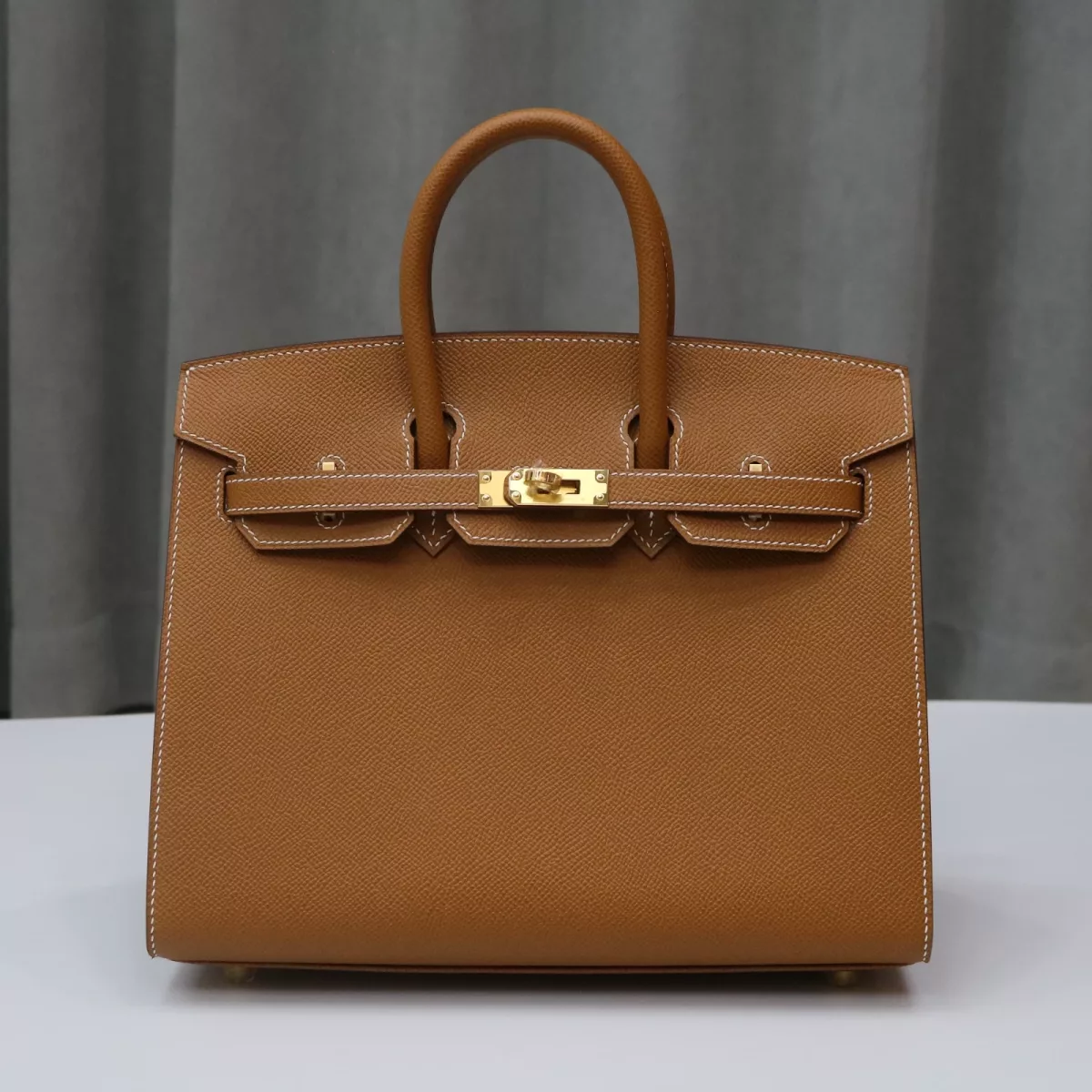 C37 GOLD Epsom Birkin 25 with GHW sellier