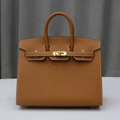 C37 GOLD Epsom Birkin 25 with GHW sellier