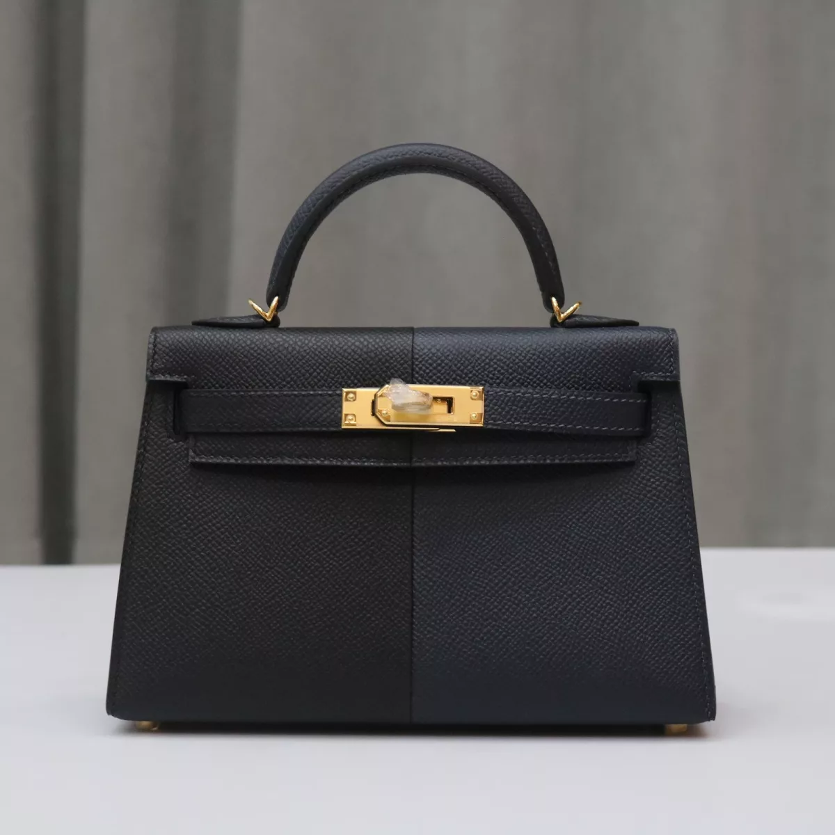Nior/BIeu Indigo/rouge casaque epsom kelly mini II with GHW