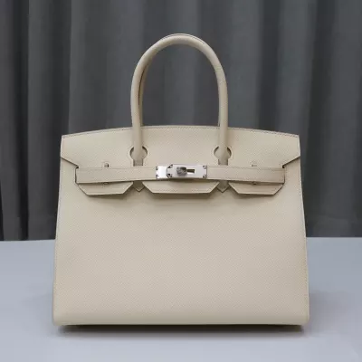C10 Craie epsom birkin 30 sellier with PHW